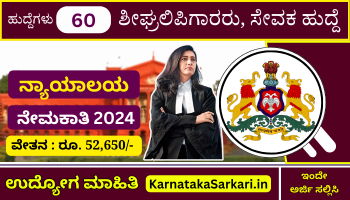 Tumkur District Court Recruitment 2024