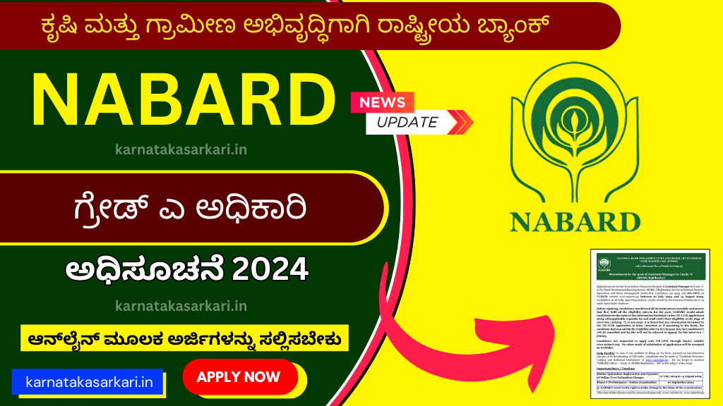 NABARD Grade A Notification 2024